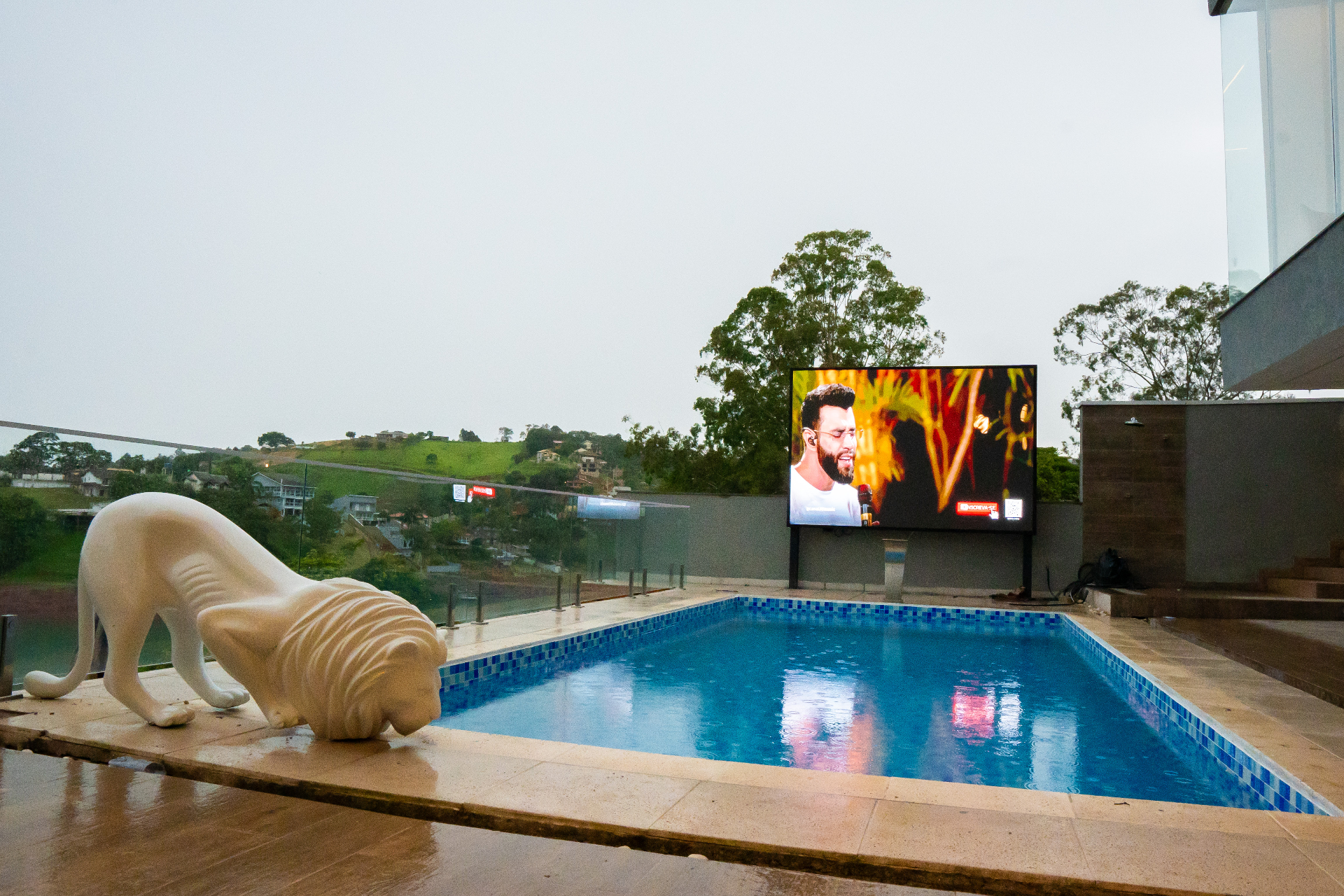 Painel de LED outdoor resistente à chuva